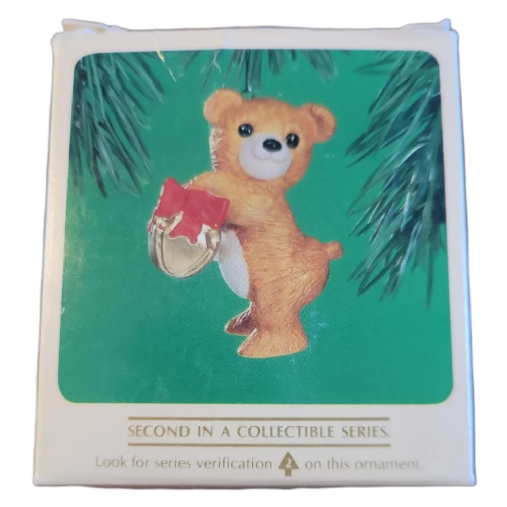 Vtg 1984 Hallmark 2th Collector's Series Keepsake Ornament Cinnamon Bear